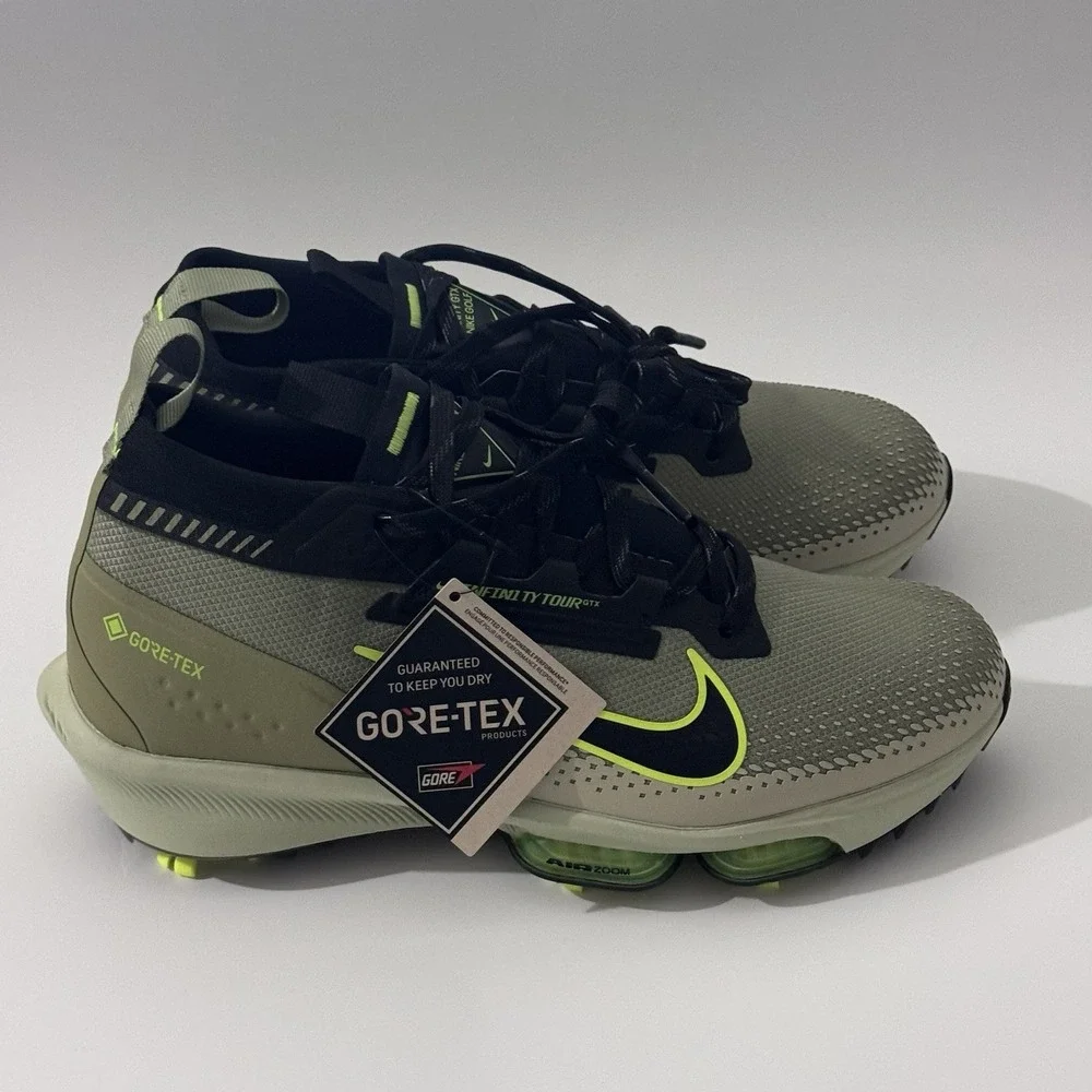 Men's 8.5 Nike Infinity Tour 2 GORE-TEX Dusty Olive Golf Shoes $210
